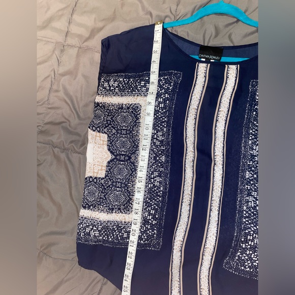 Cynthia Rowley Scarf Print Loose Blouse Size M - Picture 5 of 5